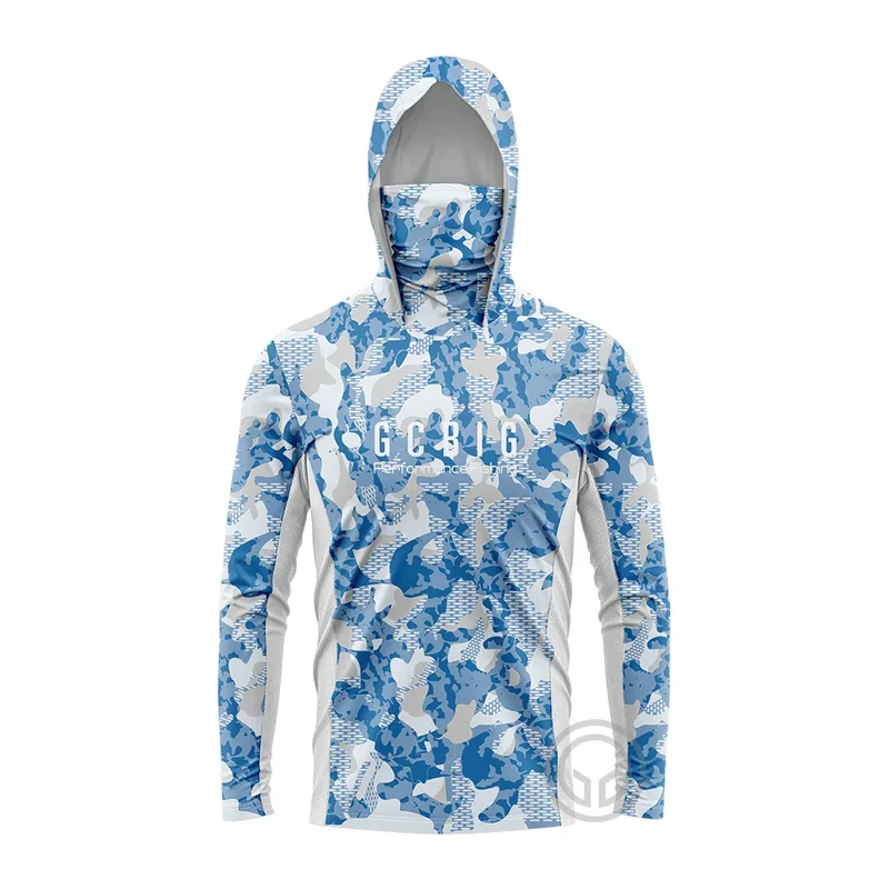 Heren visshirt met capuchon – UPF 50 outdoor shirt voor vissen en camping