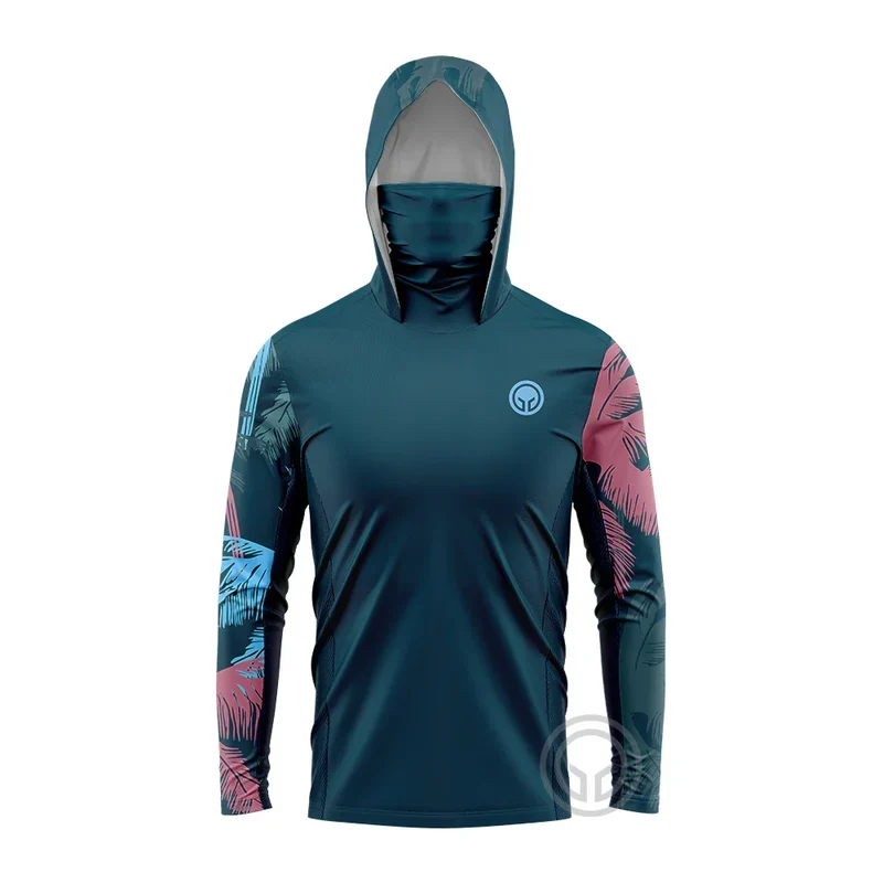 Heren visshirt met capuchon – UPF 50 outdoor shirt voor vissen en camping