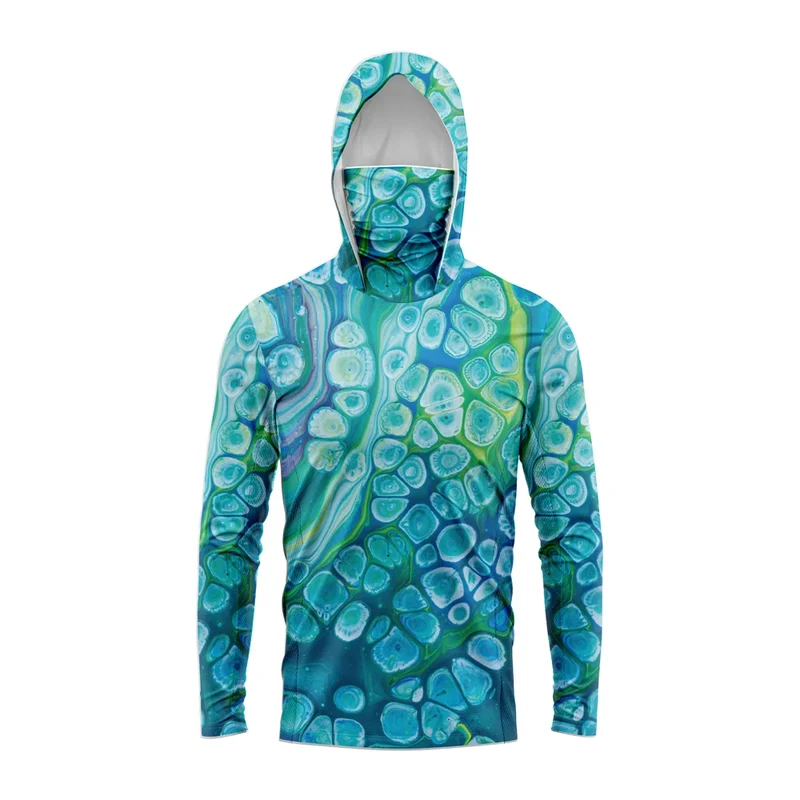 Heren visshirt met capuchon – UPF 50 outdoor shirt