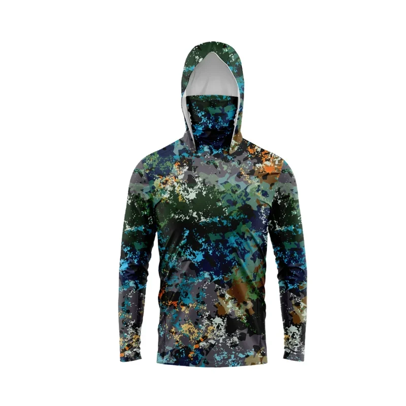Heren visshirt met capuchon – UPF 50 outdoor shirt