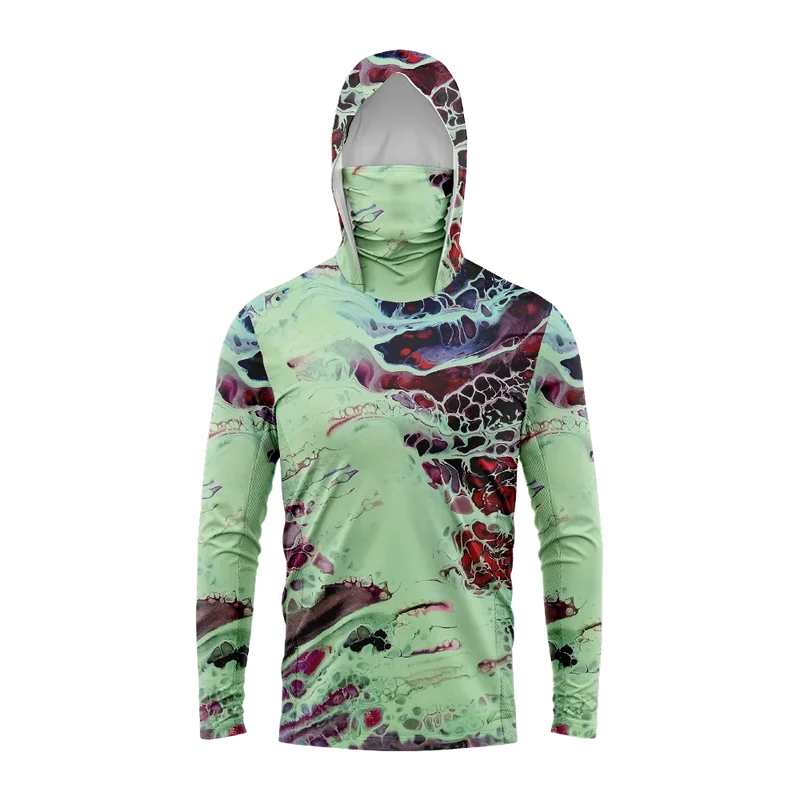 Heren visshirt met capuchon – UPF 50 outdoor shirt