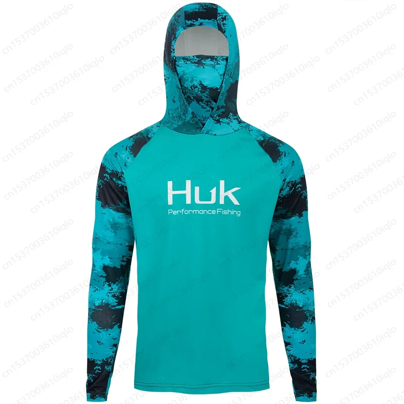 Heren visshirt met capuchon – UPF 50+ outdoor shirt voor vissen