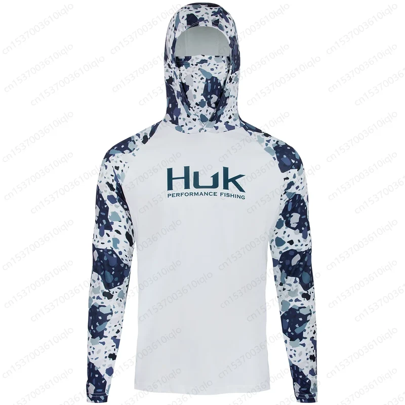 Heren visshirt met capuchon – UPF 50+ outdoor shirt voor vissen