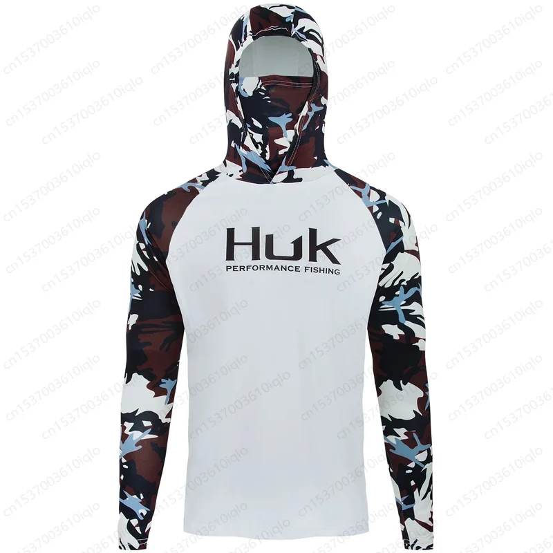 Heren visshirt met capuchon – UPF 50+ outdoor shirt voor vissen