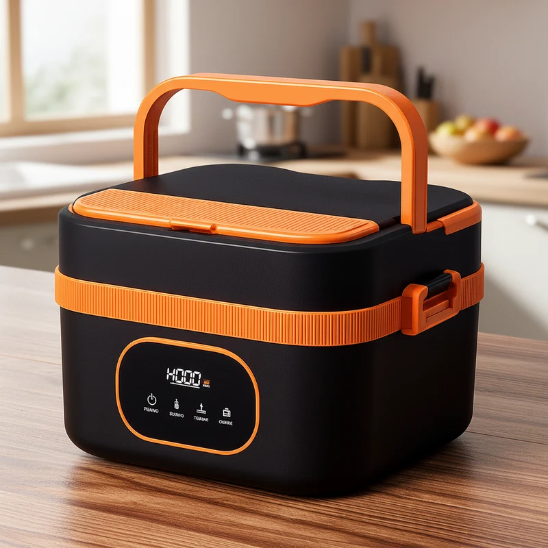 Zelfverwarmende Lunchbox – Draadloos Verwarmen & 1000ML Grote Inhoud