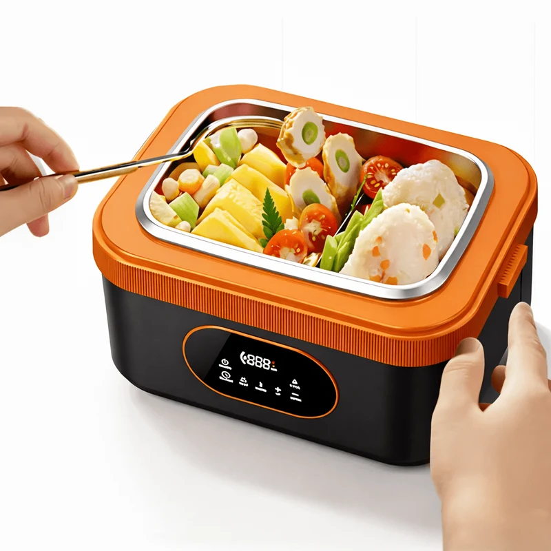 Zelfverwarmende Lunchbox – Draadloos Verwarmen & 1000ML Grote Inhoud