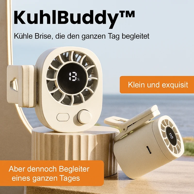 Mini Clip Ventilator mit Akku | KühlBuddy