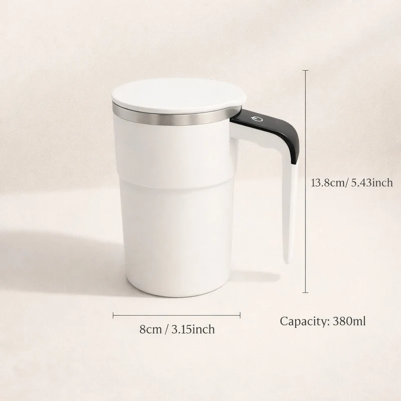 Selbstrührende Tasse mit LCD & USB | Automatischer Becher für Kaffee und mehr | RührMeister