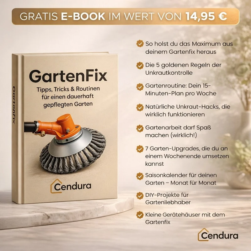 Unkrauttrimmer für Garten | Unkraut Trimmer mit Stahlbürste | GartenFix