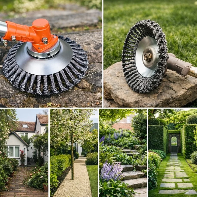 Unkrauttrimmer für Garten | Unkraut Trimmer mit Stahlbürste | GartenFix