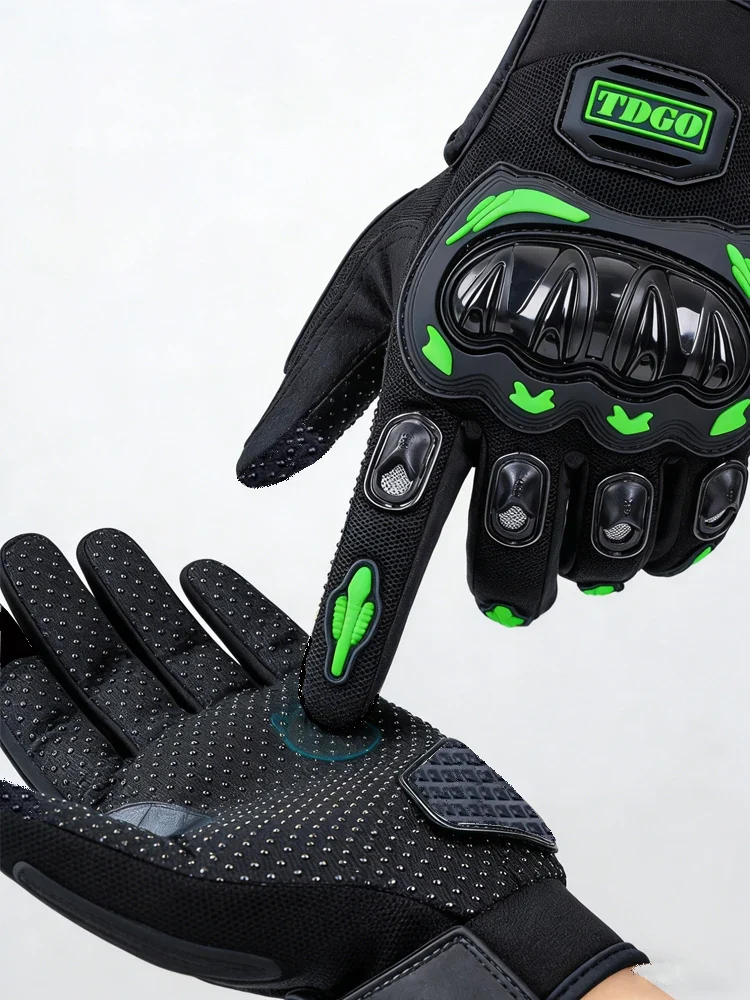 Motorhandschoenen – Verstevigde Rijhandschoenen met Grip en Verstelbare Sluiting