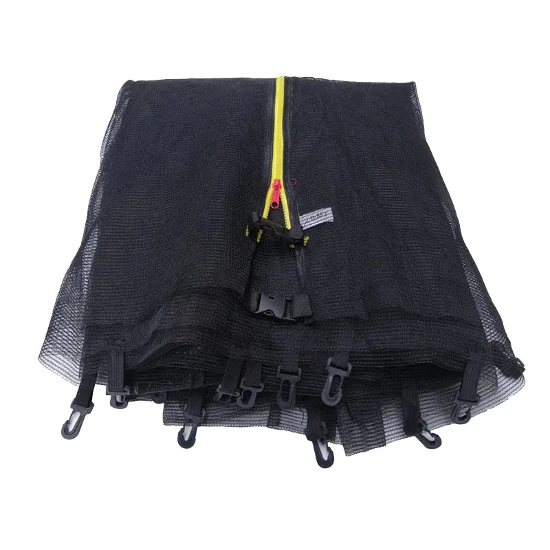 Trampoline Veiligheidsnet – Slijtvaste Vervangnet met Ritssluiting voor Ronde Trampolines
