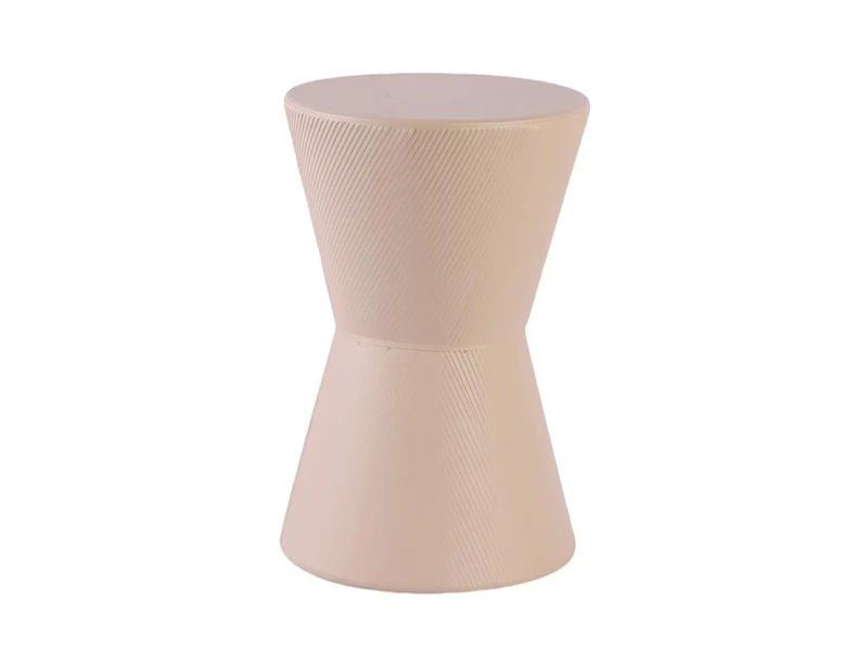 Tavolino in metallo panna 29,5xh.45cm