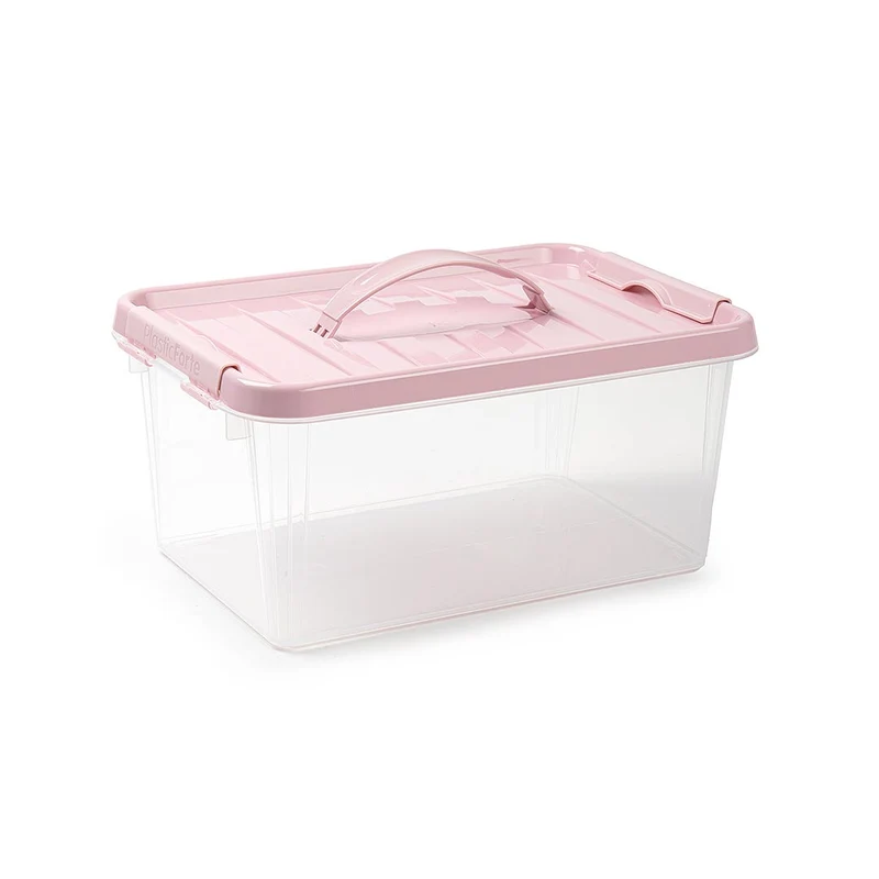 PlasticForte® Scatola 8L Con Coperchio E Maniglia Surt Vrm