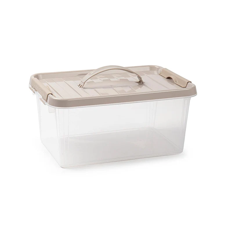 PlasticForte® Scatola 8L Con Coperchio E Maniglia Surt Vrm