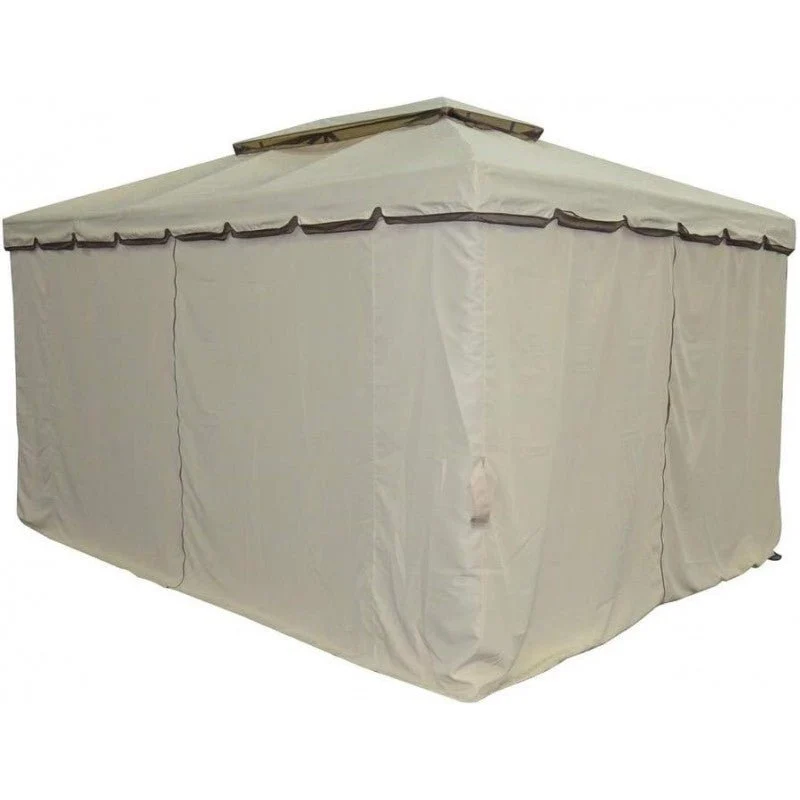 Gazebo fisso 3x4m con tende laterali Roma