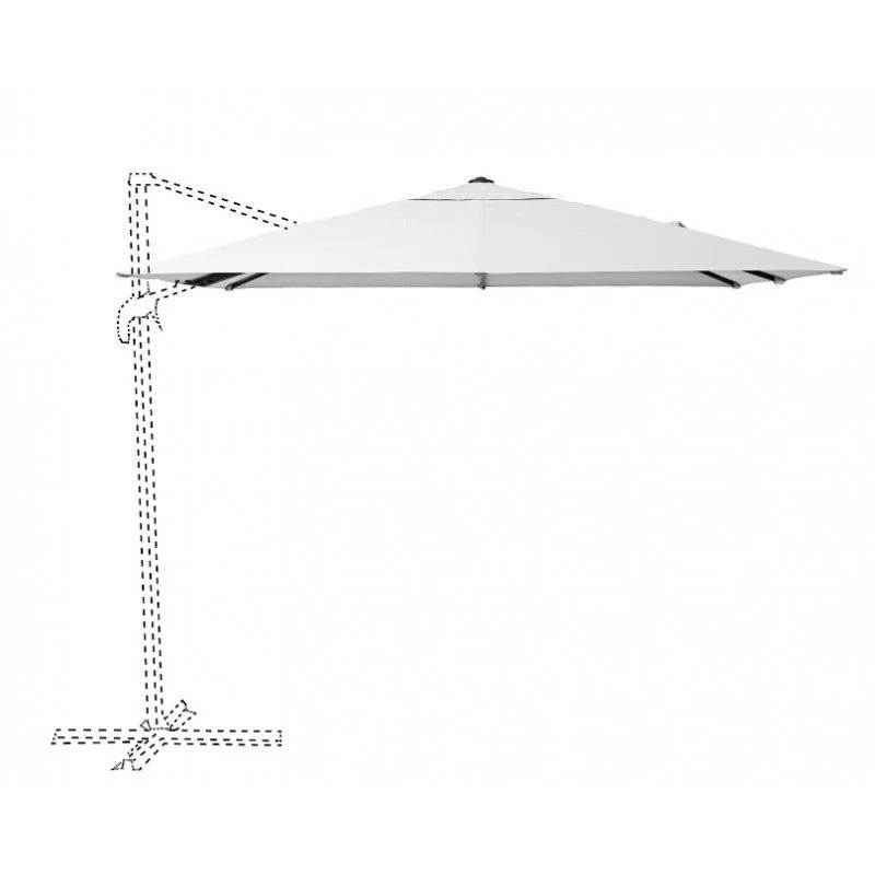Telo di ricambio bianco per ombrellone 3x3 e 3x4 m Smith Xone