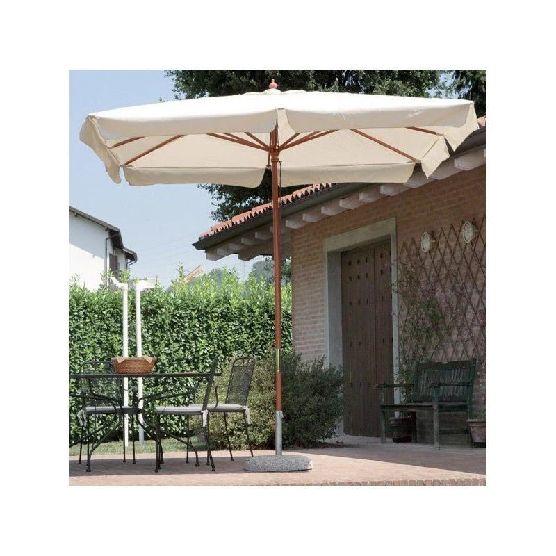 Ombrellone da giardino in legno De Lux 3x2 mt Moia