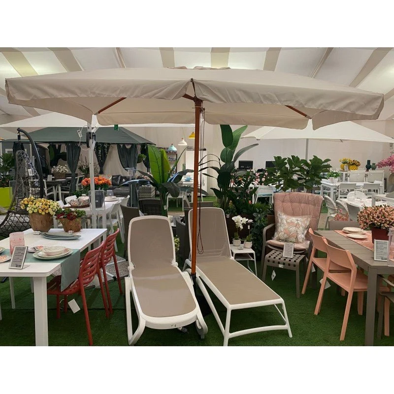 Ombrellone da giardino in legno De Lux 3x2 mt Moia