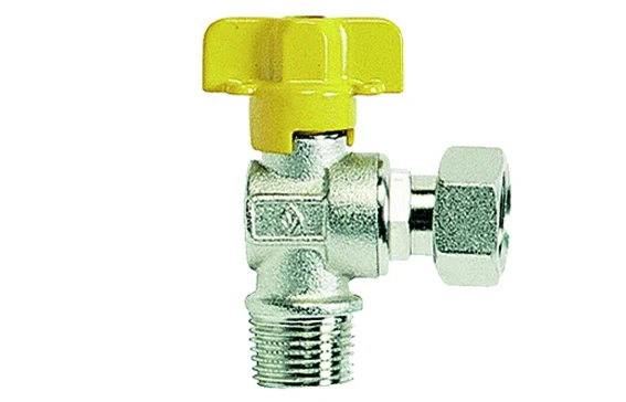 Rubinetto Gas Squadra M con Bocchettone Bugat 1/2 x 1/2 DN 10