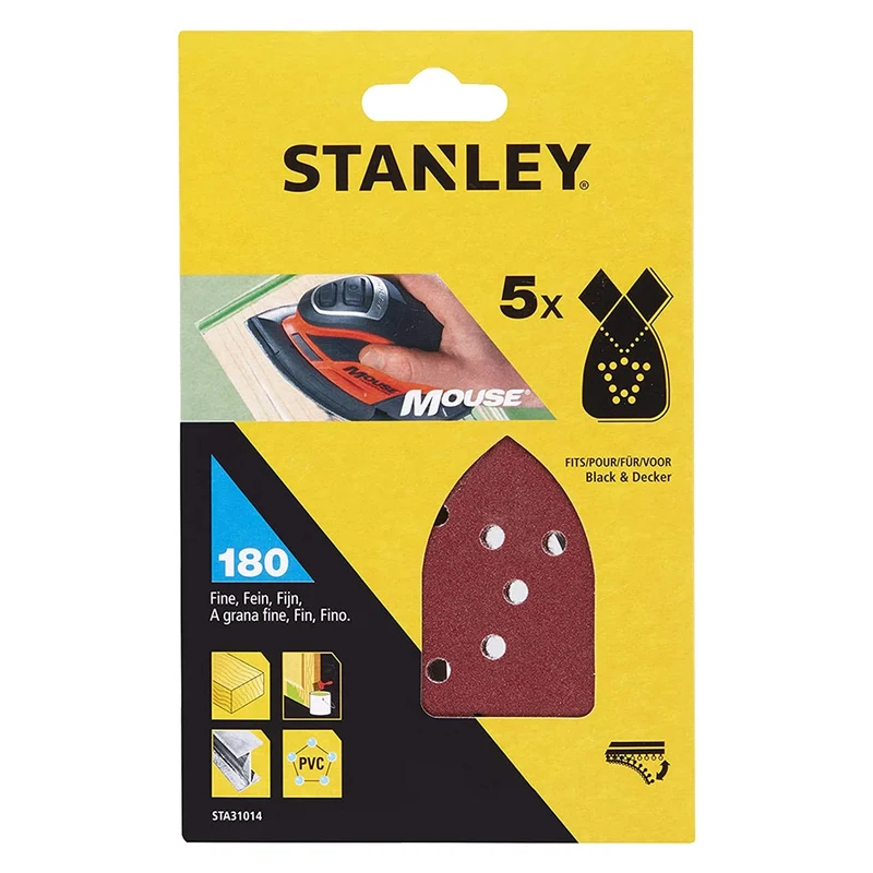 Foglio Stanley Carta Abrasiva a Delta Sta31014 180 Gr