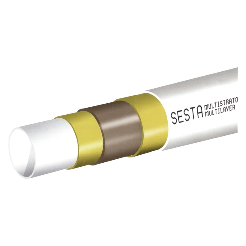 Tubo Multistrato Nudo Pexb al Rotolo 100 Metri Sesta Ø 16 X 2 in Alluminio