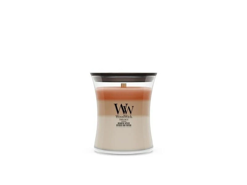 Candela Hearth Spice in Vetro Marrone 610g Woodwick