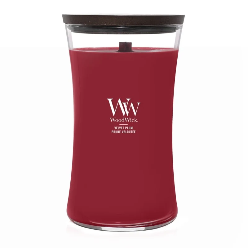 Candela Profumata Grande 609g Velvet Plum WoodWick