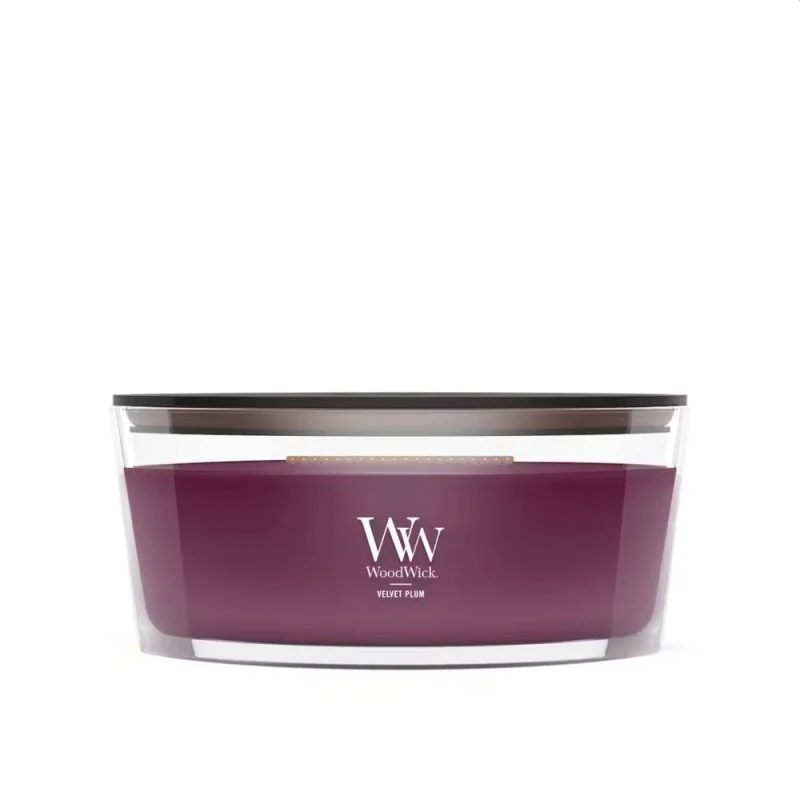 Candela Profumata Ellipse Velvet Plum 453g WoodWick