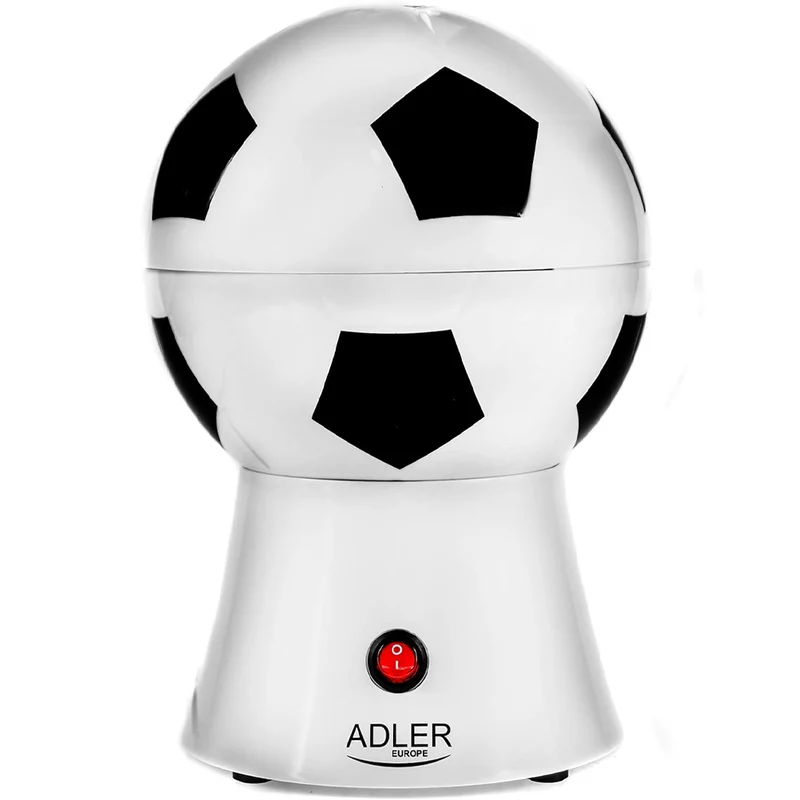 Macchina per Pop Corn Elettrica Pallone Calcio 1200W Popcorn Feste Party Bambini
