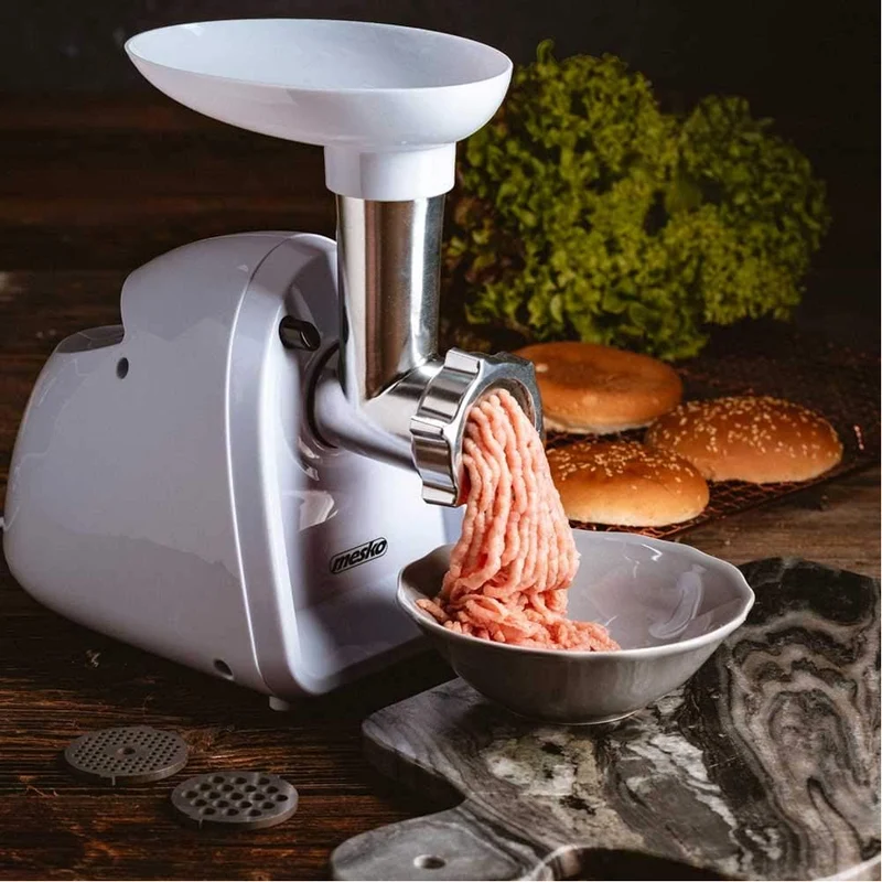Tritacarne Elettrico 1500W Carne e Verdura con 3 Dischi Taglio e Accessori