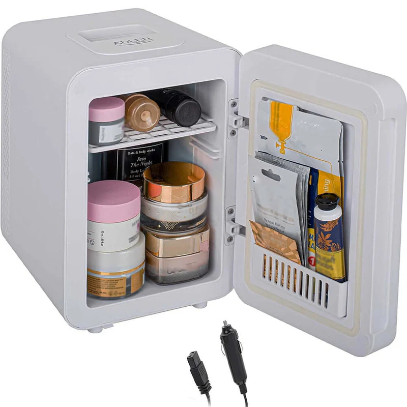 Mini Frigorifero a specchio 4LT 220 V e 12 V elettrico Funzione Caldo e Freddo