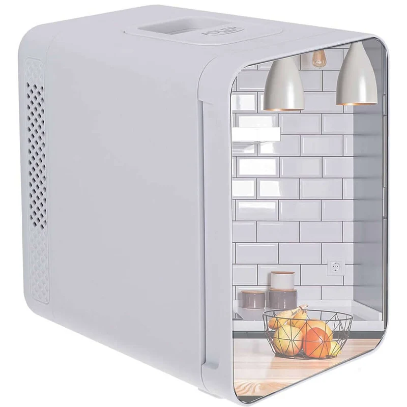 Mini Frigorifero a specchio 4LT 220 V e 12 V elettrico Funzione Caldo e Freddo