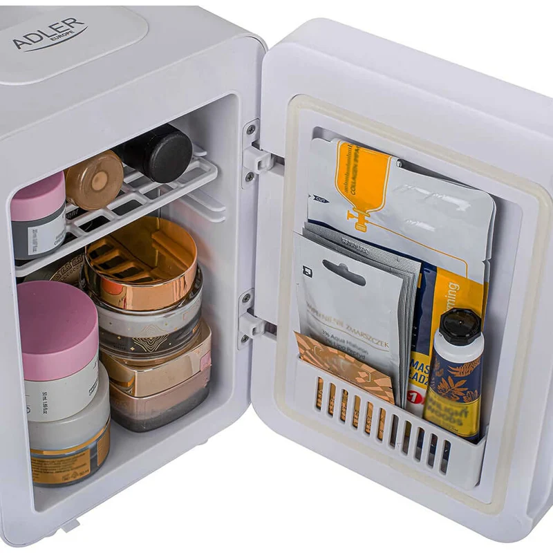 Mini Frigorifero a specchio 4LT 220 V e 12 V elettrico Funzione Caldo e Freddo