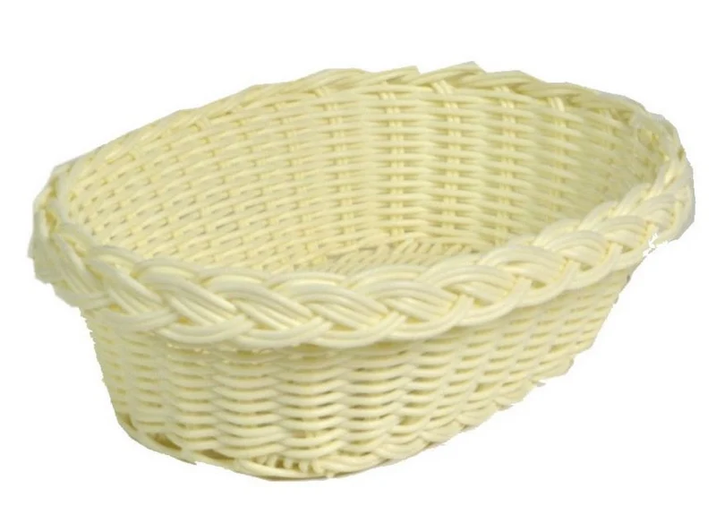 Cestina Bianco Ovale 23X18Xh6,5 Cm