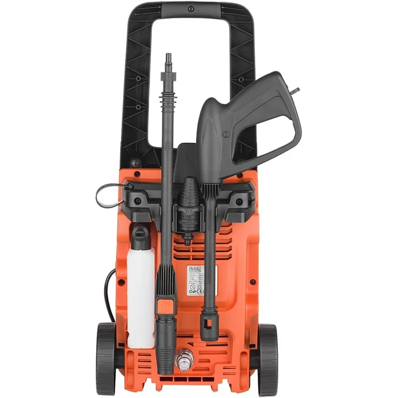 Black+Decker Idropulitrice ad Alta Pressione Pulitore con Accessori 1400W 110Bar