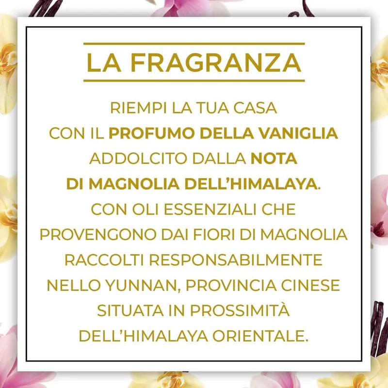 6 x 250 gr Airwick Botanica Candela Naturale Vaniglia e Magnolia dell'Hymalaia