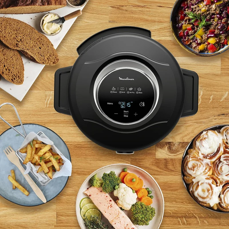 Moulinex Turbo Cuisine & Fry Multicooker 15 in 1 Capacità 7.6 L Cottura Autonoma