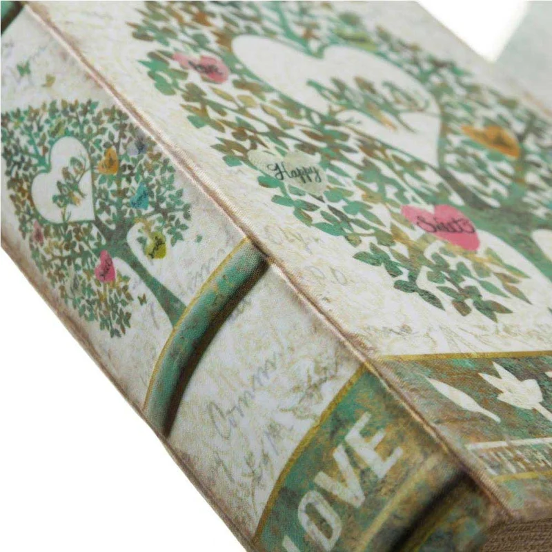 Cassaforte Cassetta Di Sicurezza Finto Libro Albero Family 2 Chiavi 16x24x5cm