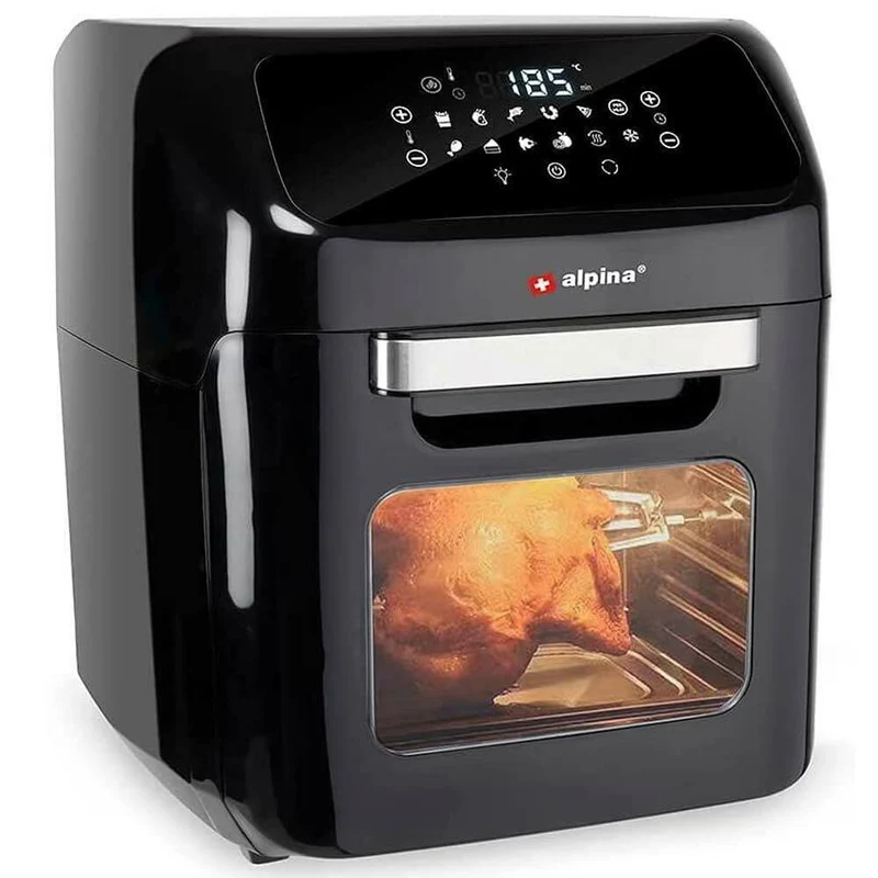 Friggitrice Ad Aria Calda 12Lt Aerofryer Digitale 1800W Frigge Cuoce Senza Olio