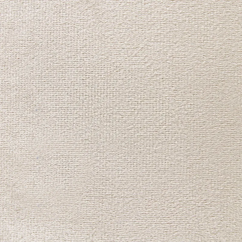 Pouf ottomana poggiapiedi rotondo in velluto di colore beige stile moderno soggiorno