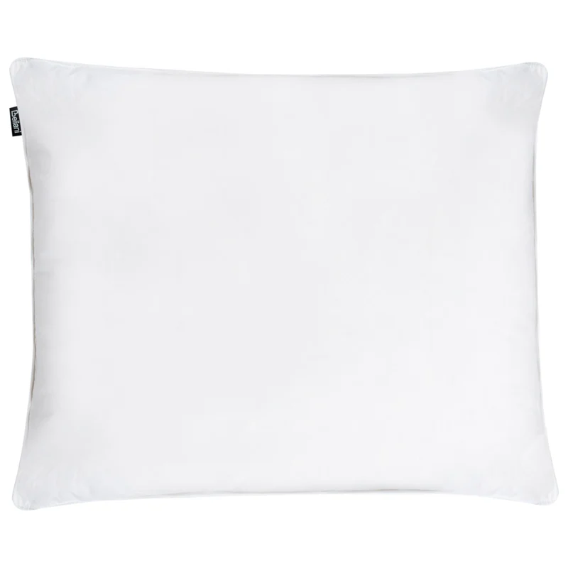 Cuscino da letto guanciale Cotone Bianco Piumino D'anatra e Piume 50 x 60 cm Medio Morbido