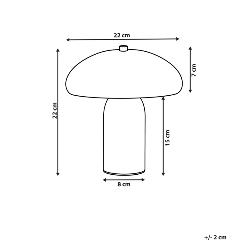 Lampada da tavolo giallo con base in metallo e ferro 22 cm luce singola design moderno accessori per la casa