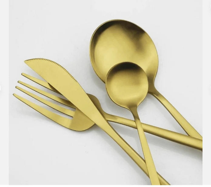 Bestekset – Roestvrijstalen set met minimalistisch ontwerp en matte afwerking