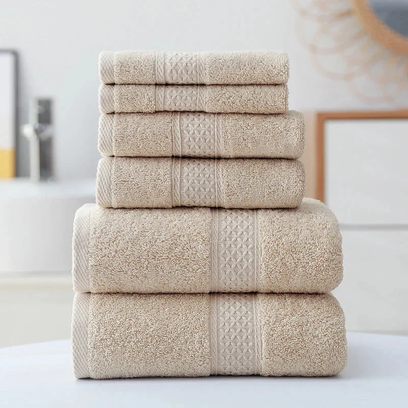 Handdoekset – 3-delige katoenen set met zachte structuur en sterk absorberend vermogen