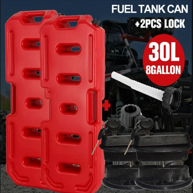 Brandstofcontainer – 30L jerrycan met stevige montageplaat en robuust kunststof ontwerp
