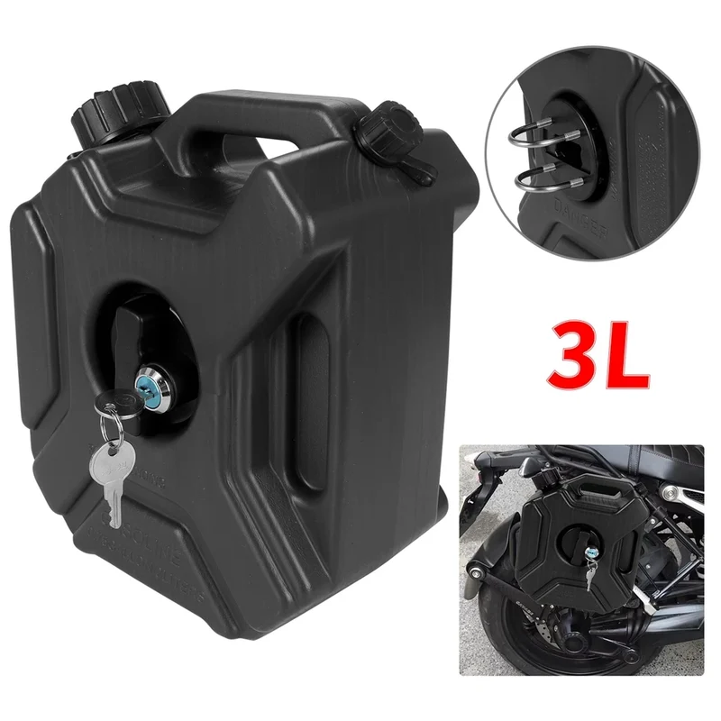 Brandstofcontainer – Compacte 3L jerrycan van stevig kunststof voor auto en motor