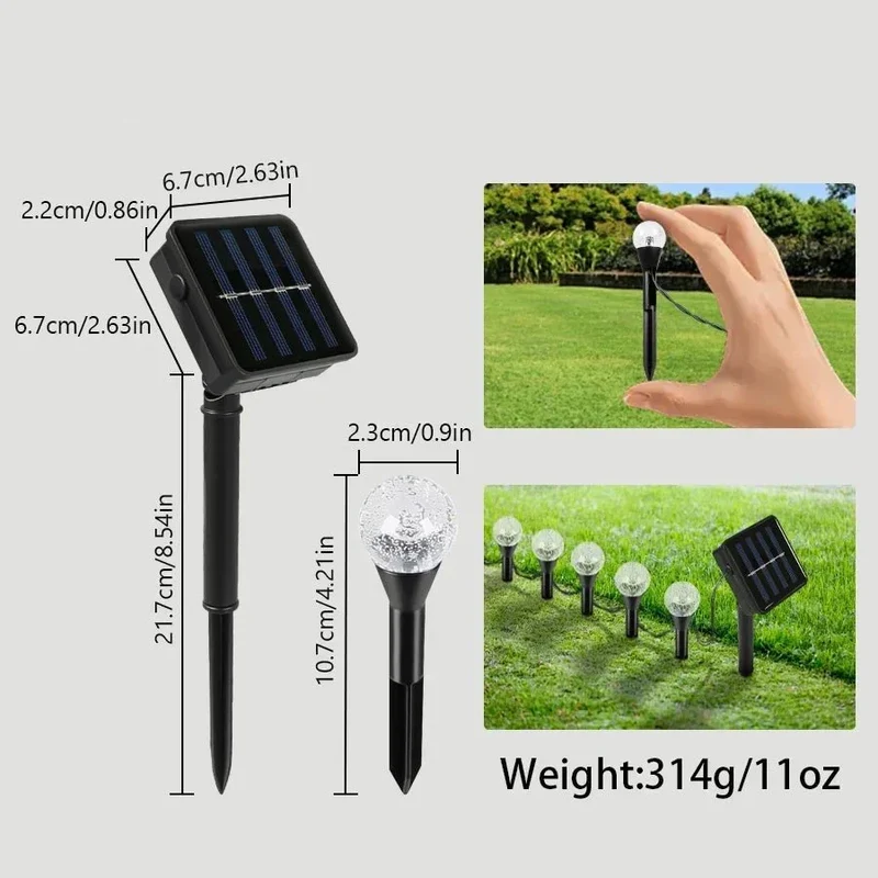 Tuinverlichting op zonne-energie – 20 LED priklampen met warm licht en automatische inschakeling