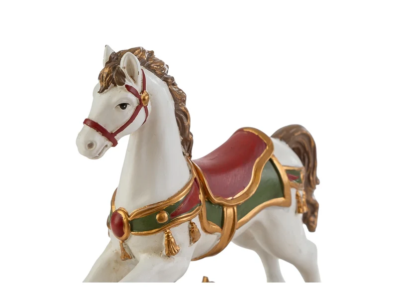 Cavalluccio a dondolo in resina 13,5x3,5xh.14cm