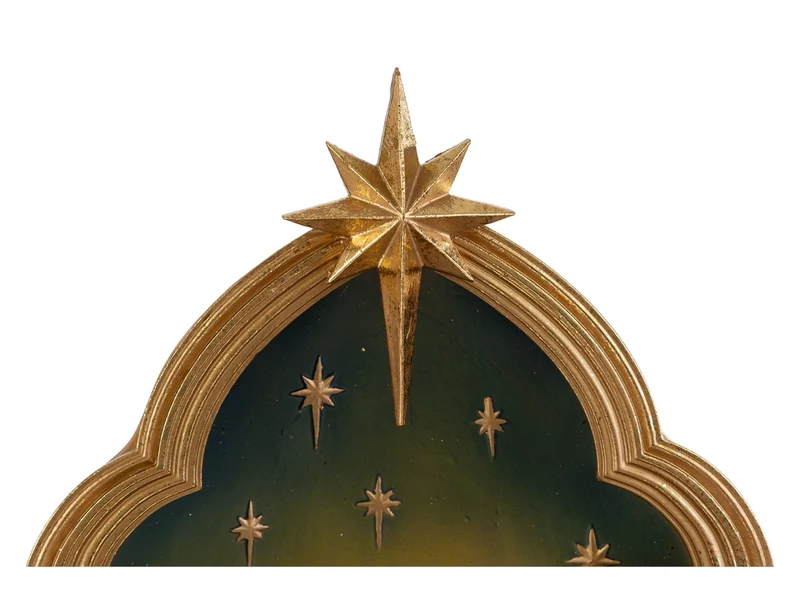 Sacra famiglia in resina 26,5x20xh.46cm